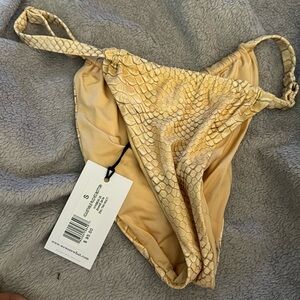 Weworewhat snakeskin swimsuit